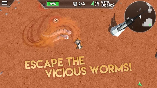 Desert Worms + МOD (Open all levels and cars No advertising) Free For Android.png