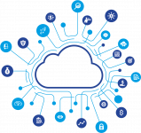 [639494062] Cloud computing concept with finance and analysing icons.png