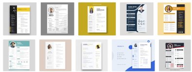 (10 CV PREMIUM) Free Minimalist Resume Template Vector.jpeg