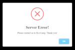 getting server error.png