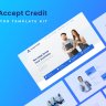 Accept Credit - Financial Services Elementor Template kit