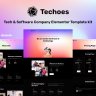 Techoes - Tech & Software Company Elementor Template kit