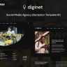 Diginet - Social Media Marketing Agency Elementor Template Kit