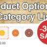 Product Options to Category List - SALE For OpenCart