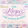 The Mega Free Fonts Bundle