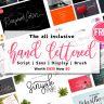 Hand Lettered Font Bundle