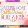 Crafting Font Bundle Vol.02 - 25 Fonts in 1
