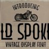 Old spokes premium font