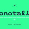 Monotalic Font by Kostic