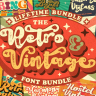 Best Seller Collection - The Retro And Vintage Font Bundle