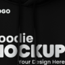 Simple Black Hoodie Mockup