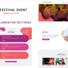 Festival Events - Elementor Template Kit