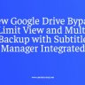 Google Drive Player Script (Dashboard, Admin Login, Multi Backup & Subtitle Manager) Nulled Working